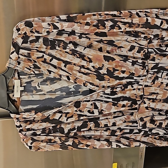 💕REISS💕 Orla Mini Dress ~ Ikat Print US 8 - Picture 11 of 15